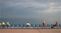 Kein Fernsehbild: Foto mit Strand und Meer
